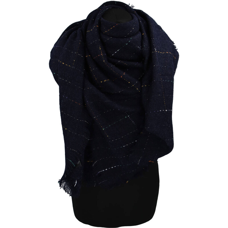 Delami Štýlový dámsky šál, tmavo modrá 66650031