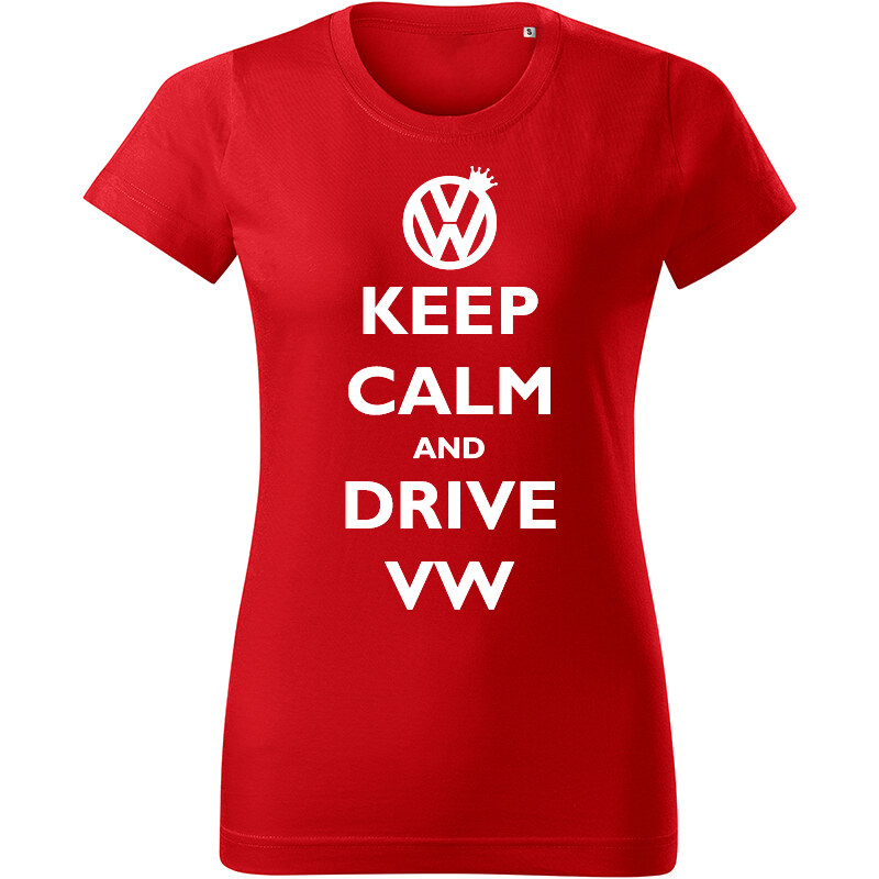 T-ričko Keep calm and drive Volkswagen dámske tričko 19624738
