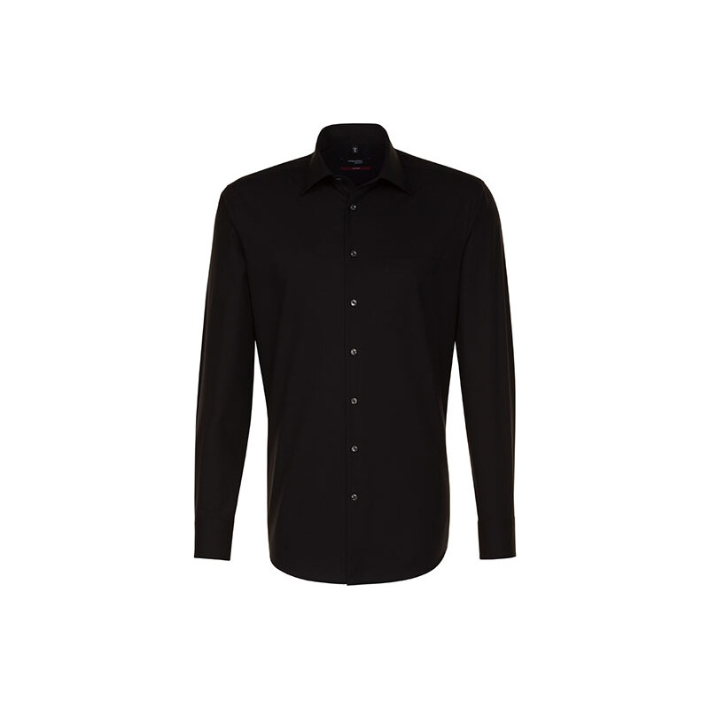 Pánska čierna nežehlivá košeľa Regular fit s dlhým rukávom 35452273