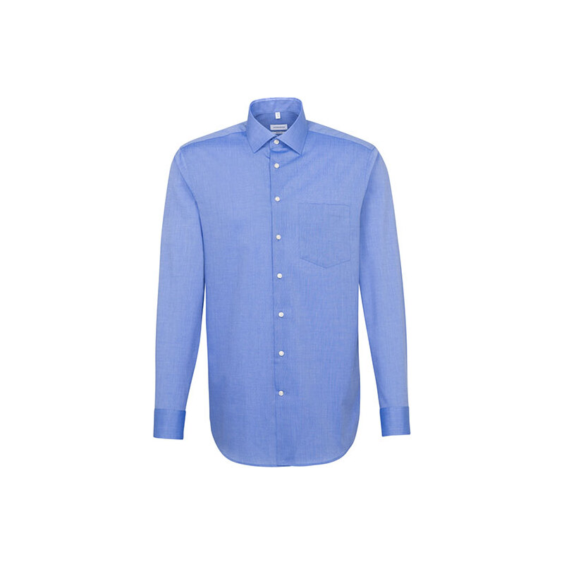 Pánska královská modrá nežehlivá košeľa Regular fit s dlhým rukávom 35452269