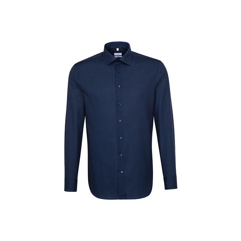 Pánska Navy nežehlivá košeľa Shaped fit s dlhým rukávom Seidensticker 35021226