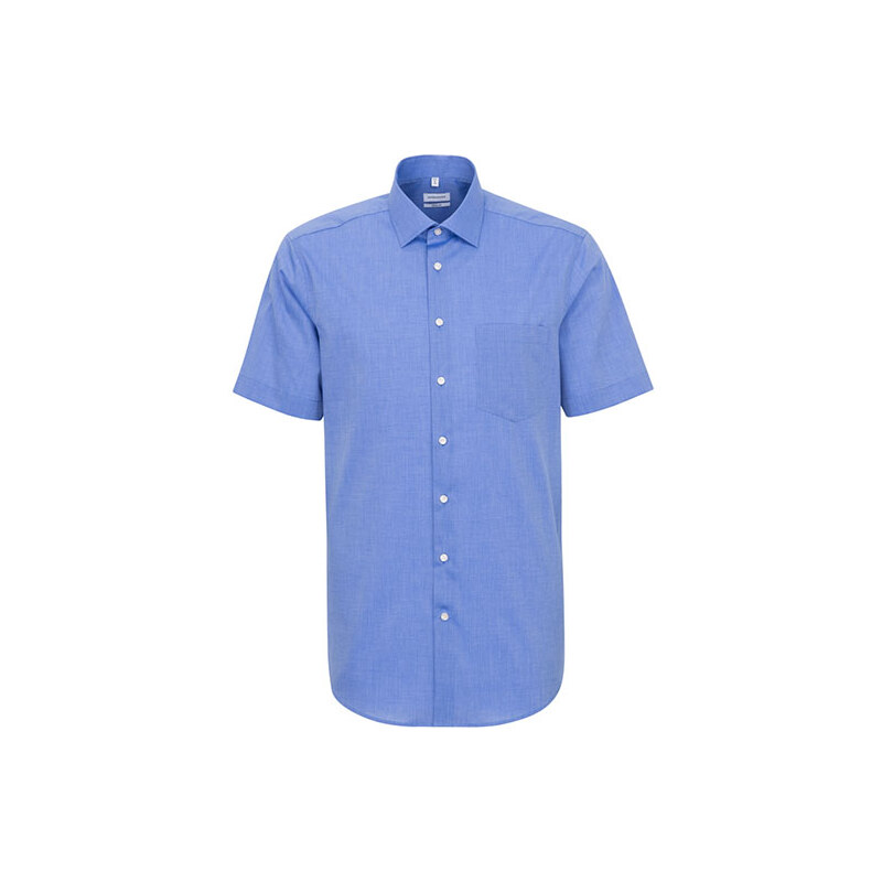 Pánska královská modrá nežehlivá košeľa Regular fit s krátkym rukávom 35452270