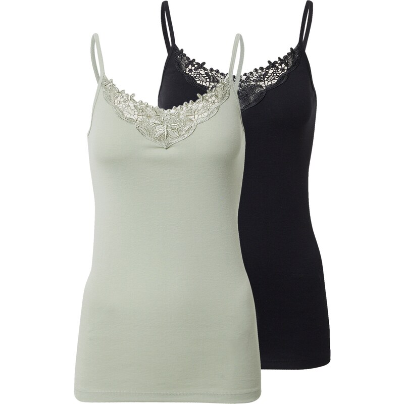 ONLY Top ONLKira pastelovo zelená / čierna 67676885