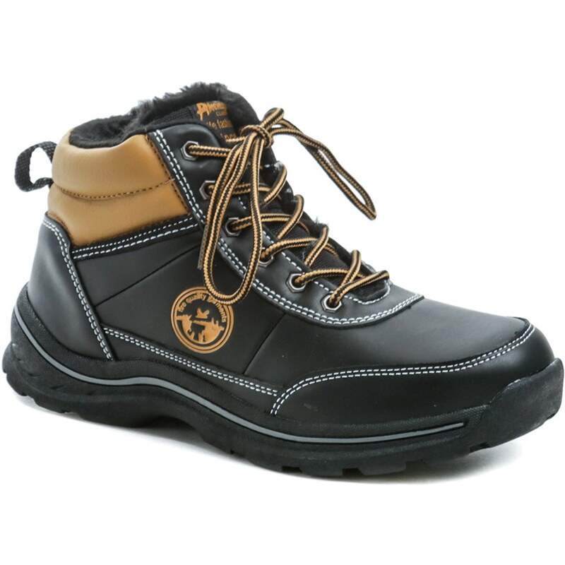 American Club ES46-19 čierne zimné detské topánky 20143647
