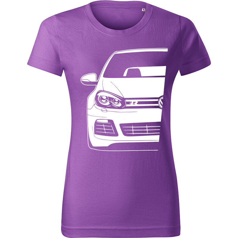 T-ričko Volkswagen Golf Mk6 R Half dámske tričko 19679131