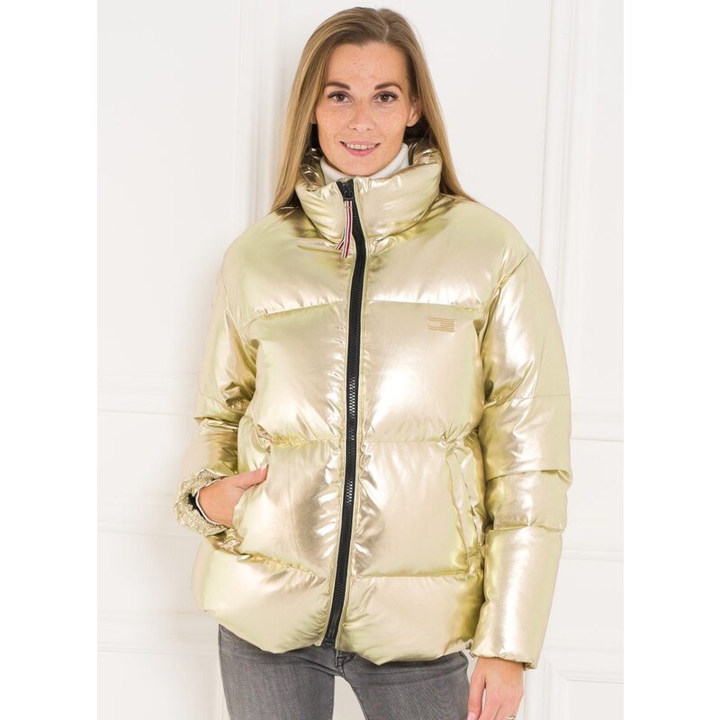 Tommy Hilfiger dámska páperová bunda zlatá 15541008