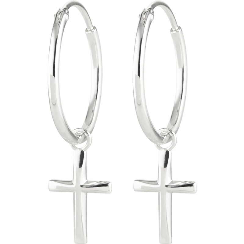 ELLI Náušnice Kreuz strieborná 54221792