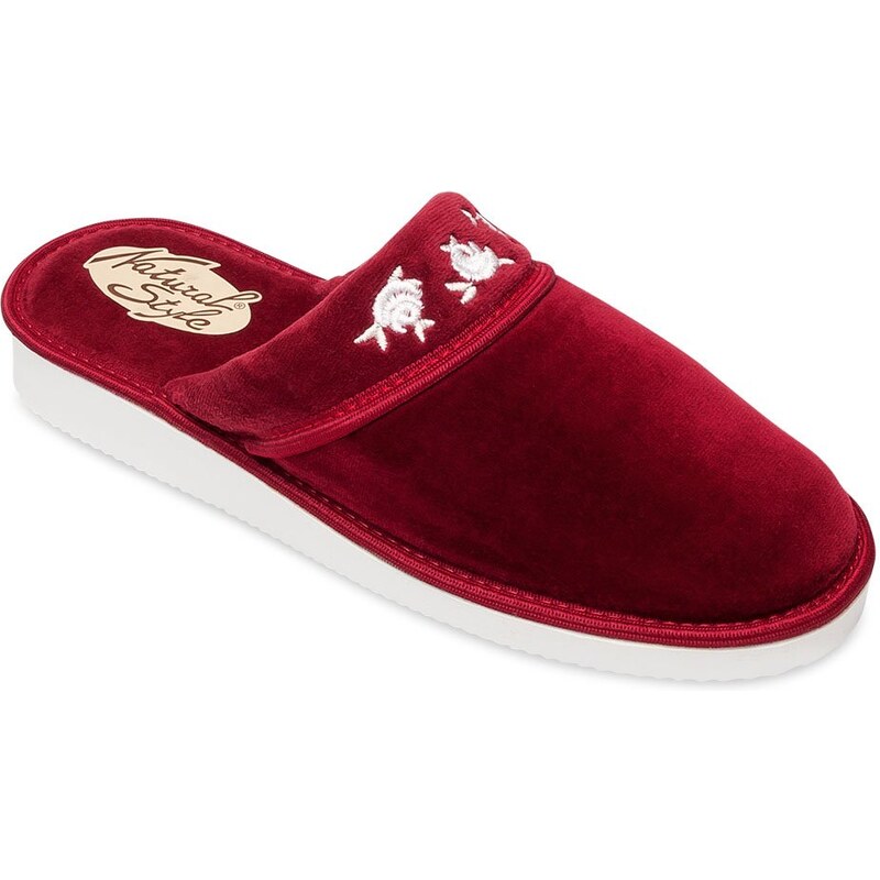 Dámske papuče Natural Style NS059 - bordová 44438987
