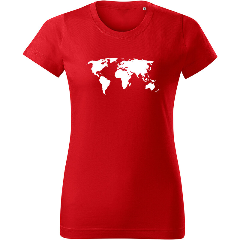 T-ričko Svetová mapa dámske tričko 20684698