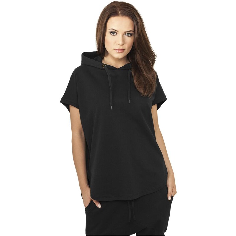Urban Classics Womens Black Terry Hoody Sleeveless 64777612