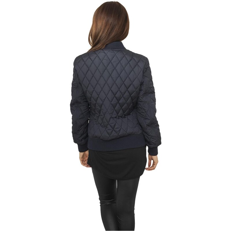 UC Ladies Women's Diamond Duvet Navy Nylon Jacket