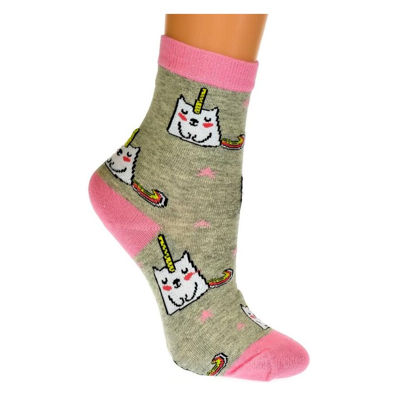 AURA.VIA Detské sivé ponožky MAGGIE 19879305