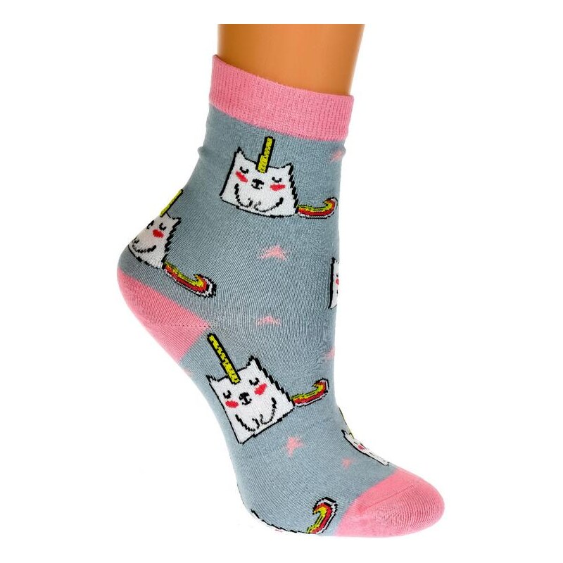 AURA.VIA Detské svetlo-modré ponožky MAGGIE 19879306