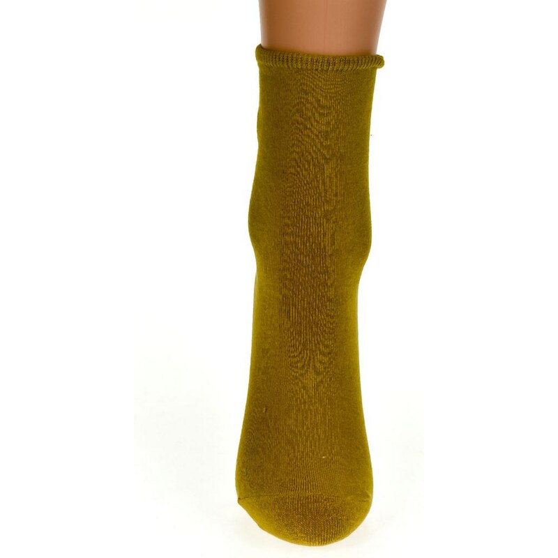 AURA.VIA Detské žlté ponožky FAYE
