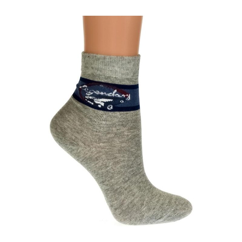 AURA.VIA Detské sivé ponožky LARRY 19894494