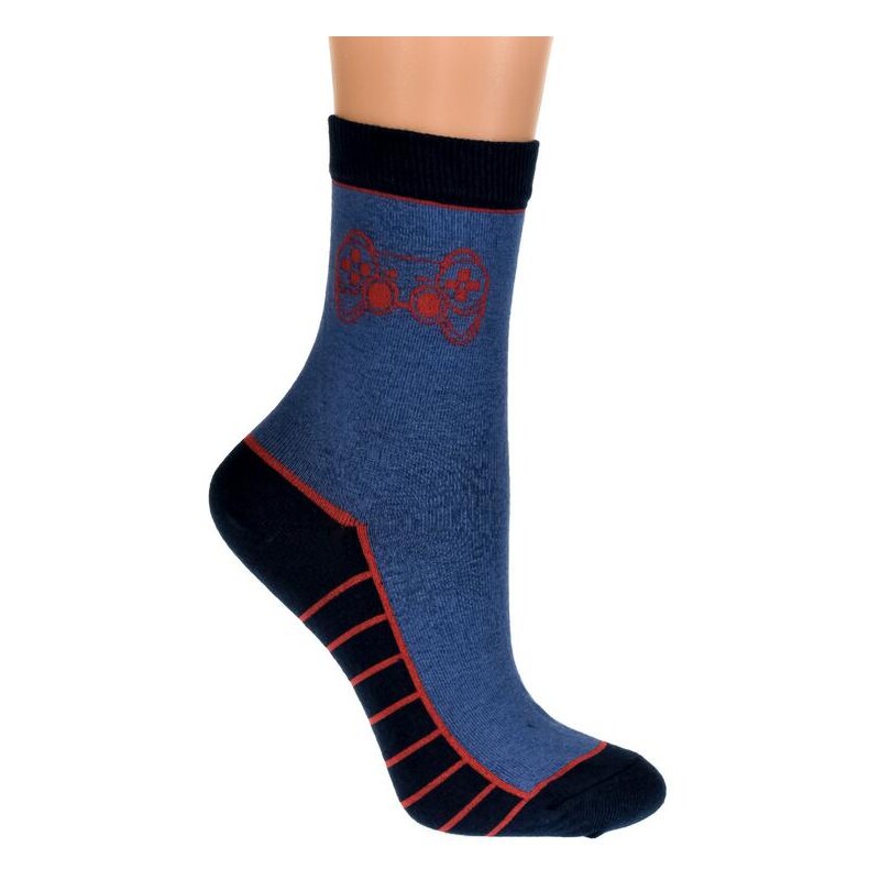 AURA.VIA Detské modré ponožky TRAVIS 19894508