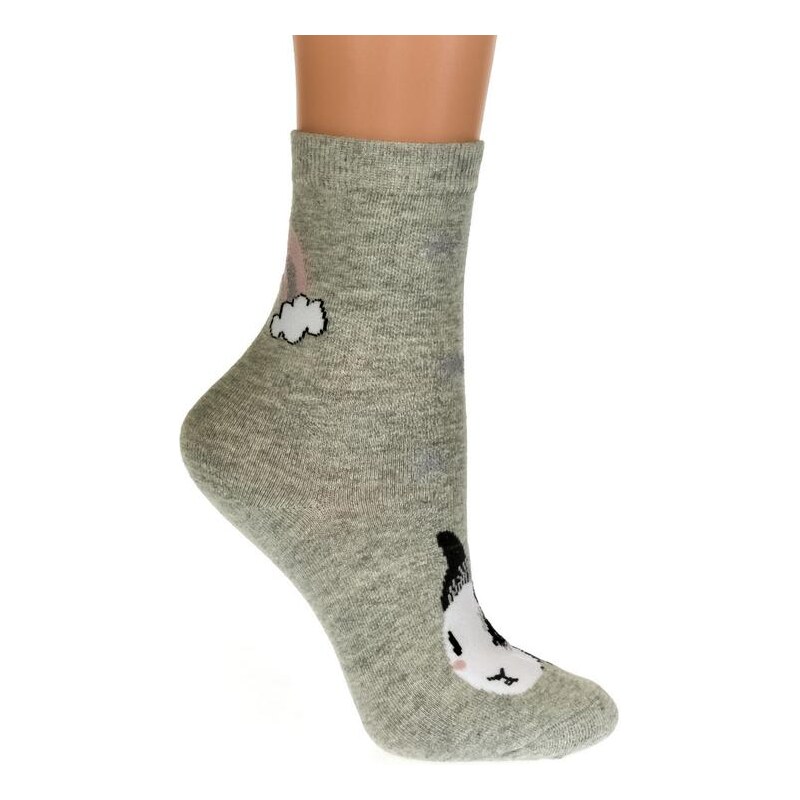 AURA.VIA Detské sivé ponožky SACHA 19894514