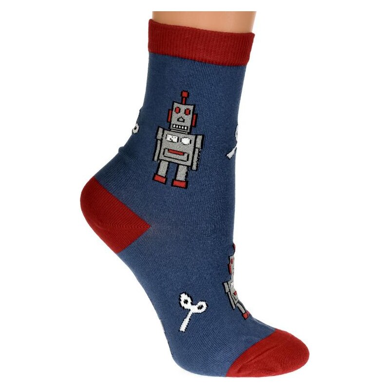 AURA.VIA Detské modré ponožky TRAVIS 19894511