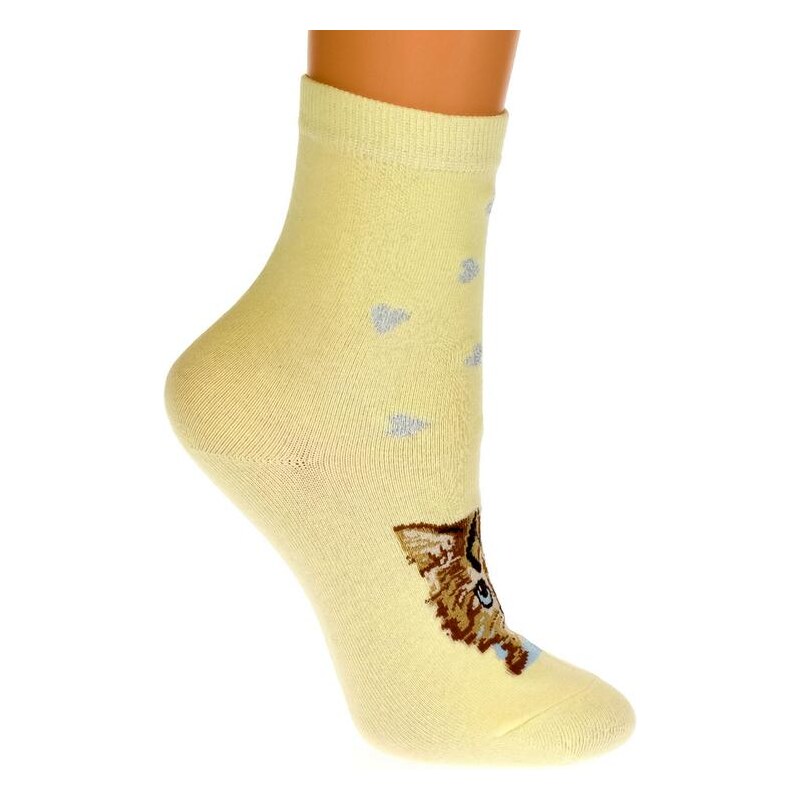 AURA.VIA Detské žlté ponožky SACHA 19894513