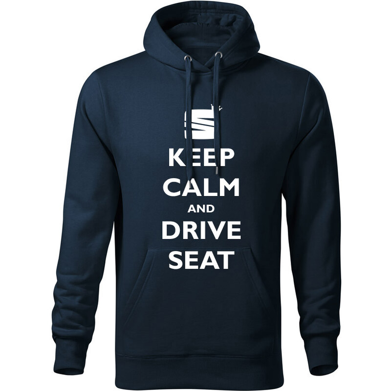 T-ričko Keep calm and drive Seat pánska mikina 19894858