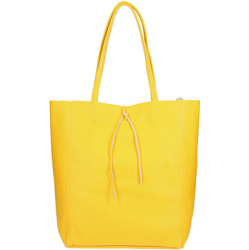 Glara Kožená kabelka shopper 20703597