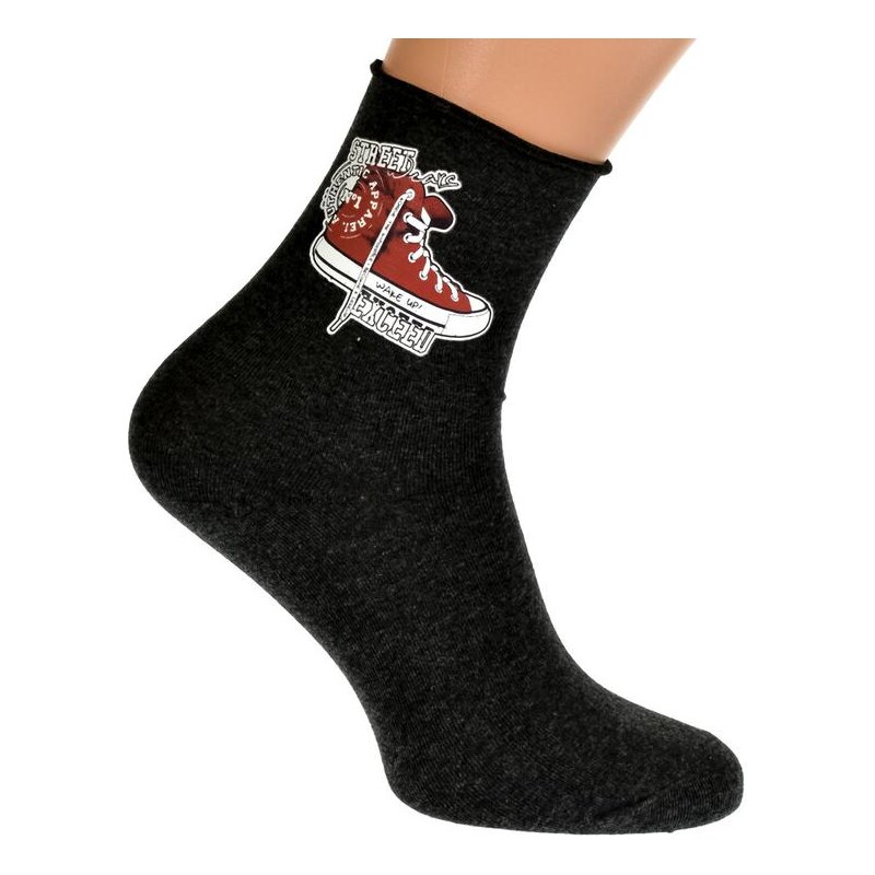 AURA.VIA Tmavo-sivé ponožky VINN 19933328