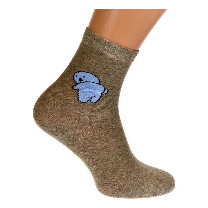 AURA.VIA Hnedé ponožky ZELDA 19972198