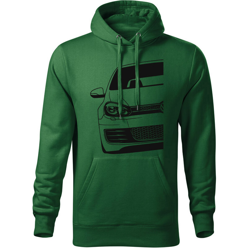 T-ričko Volkswagen Golf Mk6 GTI Half pánska mikina 19980704