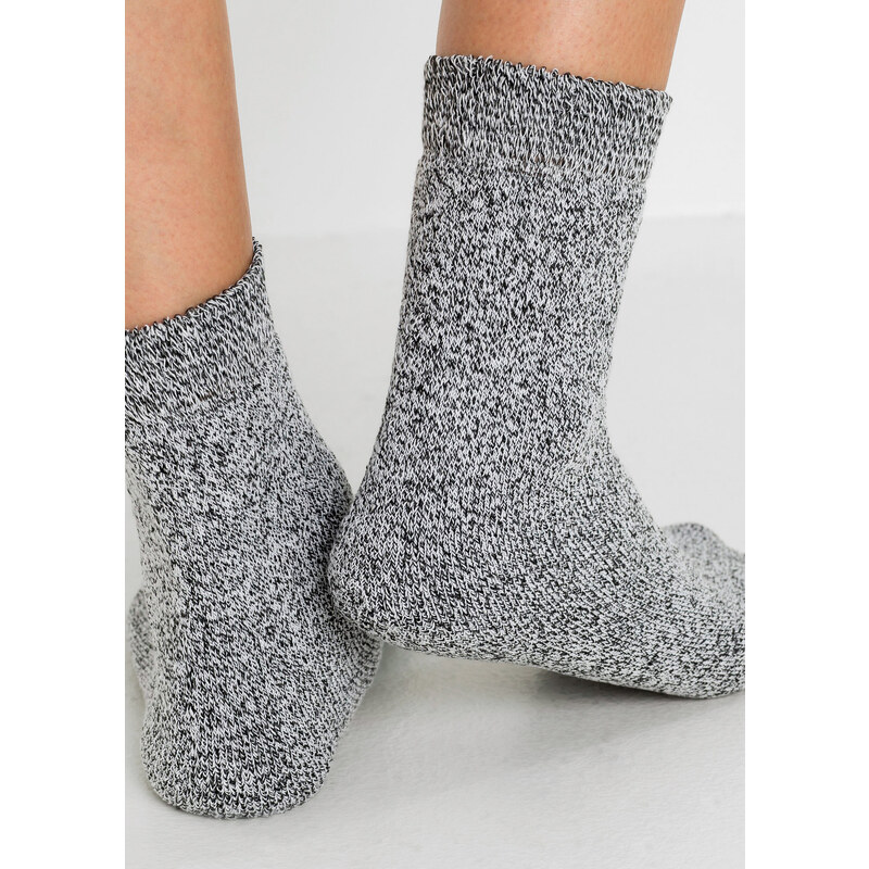 bonprix Thermo ponožky froté (5 ks), bio bavlna, farba modrá