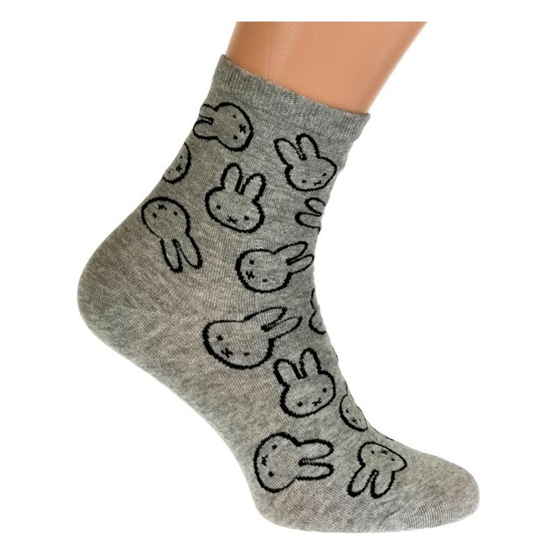 AURA.VIA Sivé ponožky ZELIN 20012964