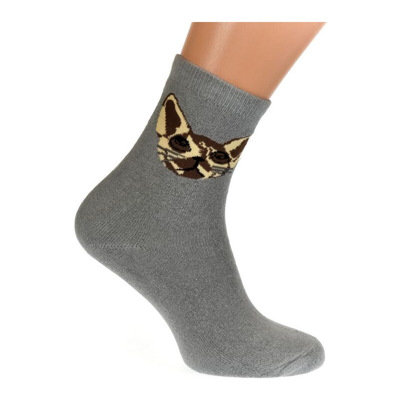 AURA.VIA Termo sivé ponožky LOUISE 20012977