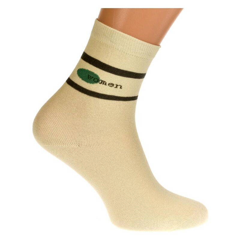 AURA.VIA Béžové ponožky WOMI 20012986