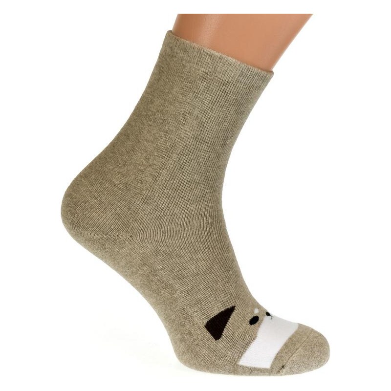 AURA.VIA Béžové ponožky ELSIE 20013006