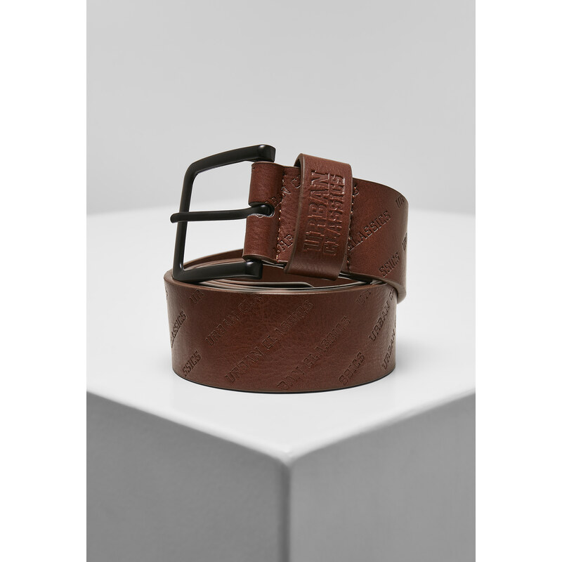 Urban Classics Allover logo strap cognac brown 50661706