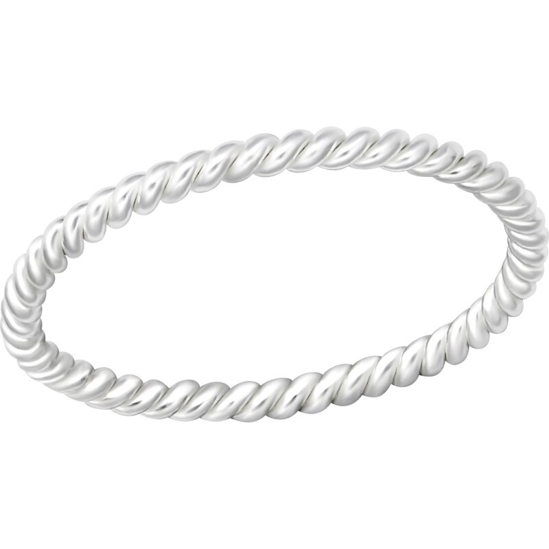 Olivie ZATOČENÝ strieborný midi prsteň 4408 20286964