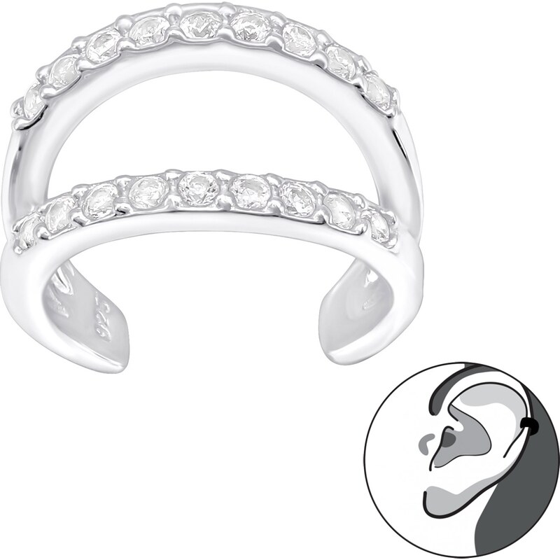 Olivie Strieborná záušnica 1 ks 4423 20286979