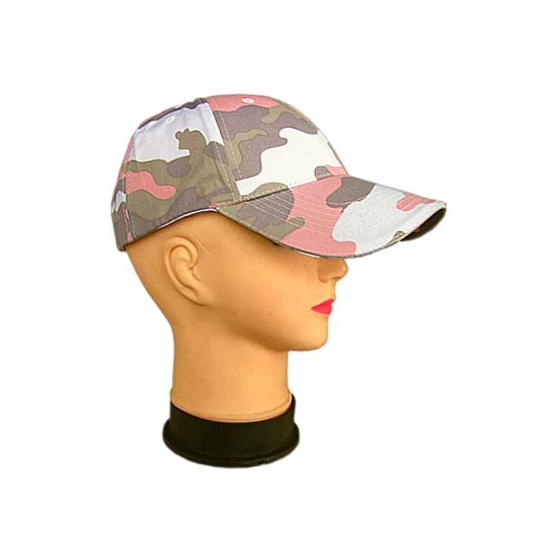 Detská maskáčová šiltovka ružová 16957667