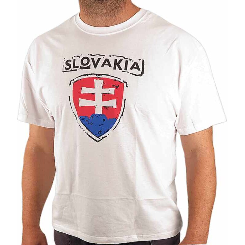 TifanTEX tričko Slovakia slovenský znak biele 16959043