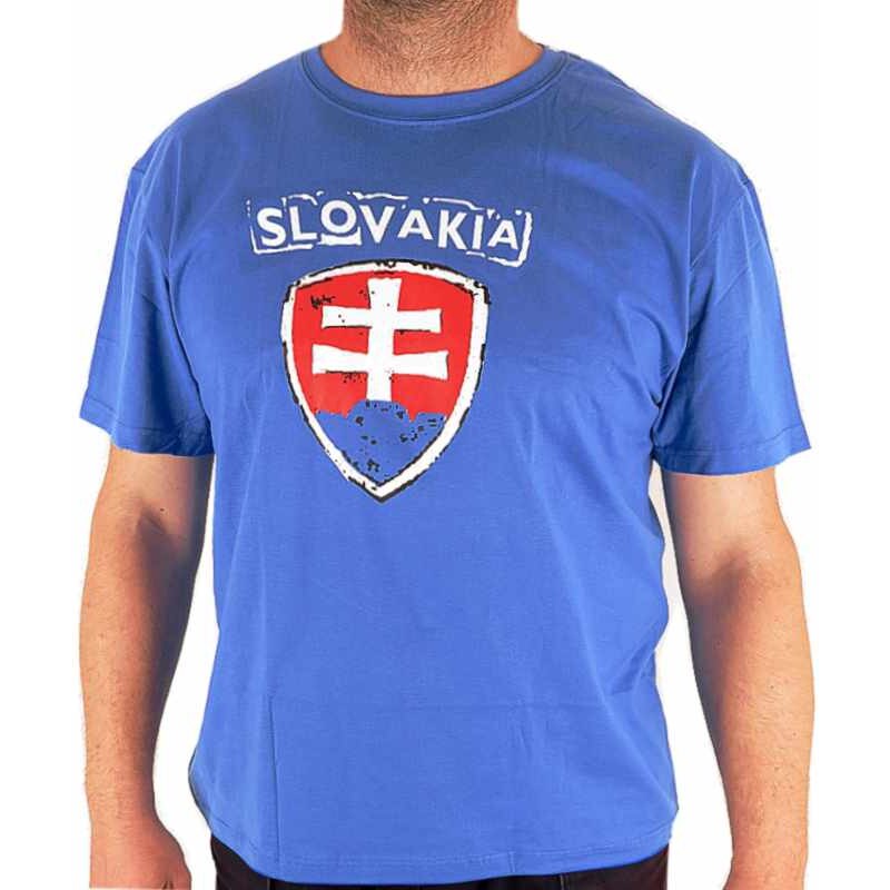 TifanTEX tričko Slovakia slovenský znak modré