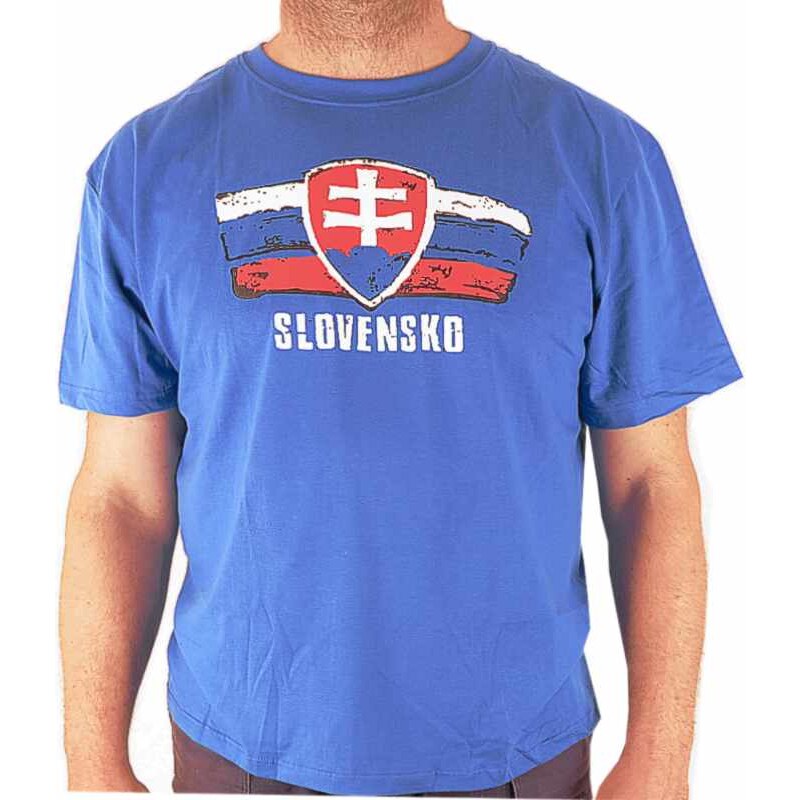 TifanTEX Tričko Slovensko slovenský znak modré