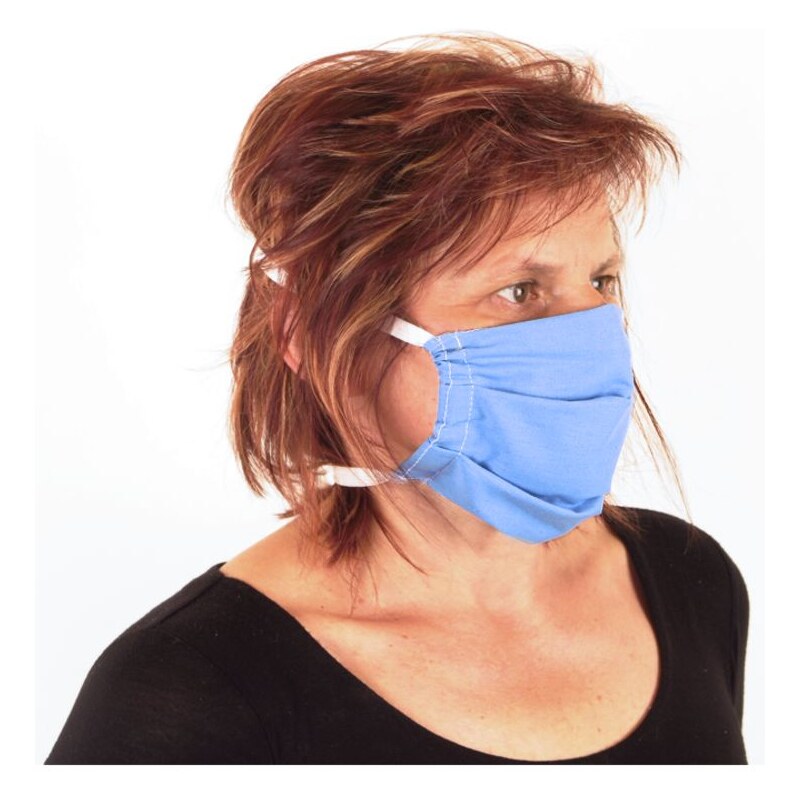 Ochranné rúško na tvár dvojvrstvové modré 19966935