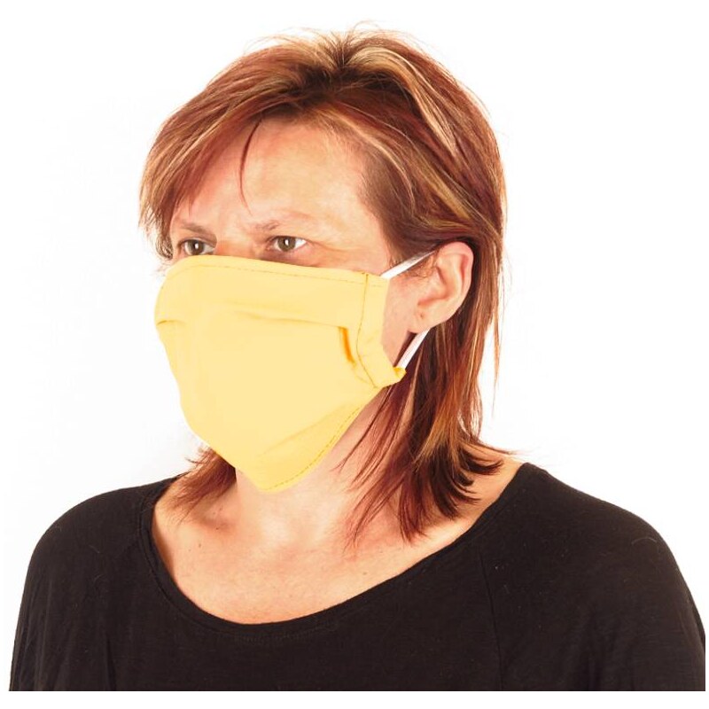 Bavlnené Rúško na tvár fa. žltá 16959666