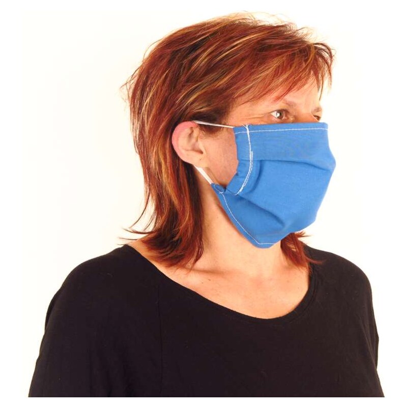 Rúško na ústa dvojvrstvové modré 16959661