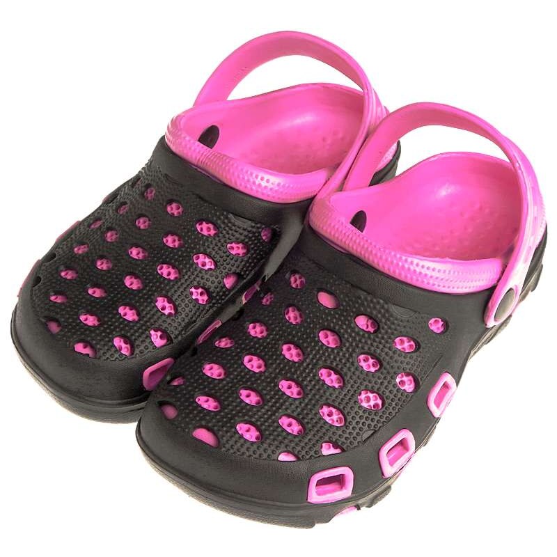 Kroksy dámske dvojfarebné ružovočierne 19869409