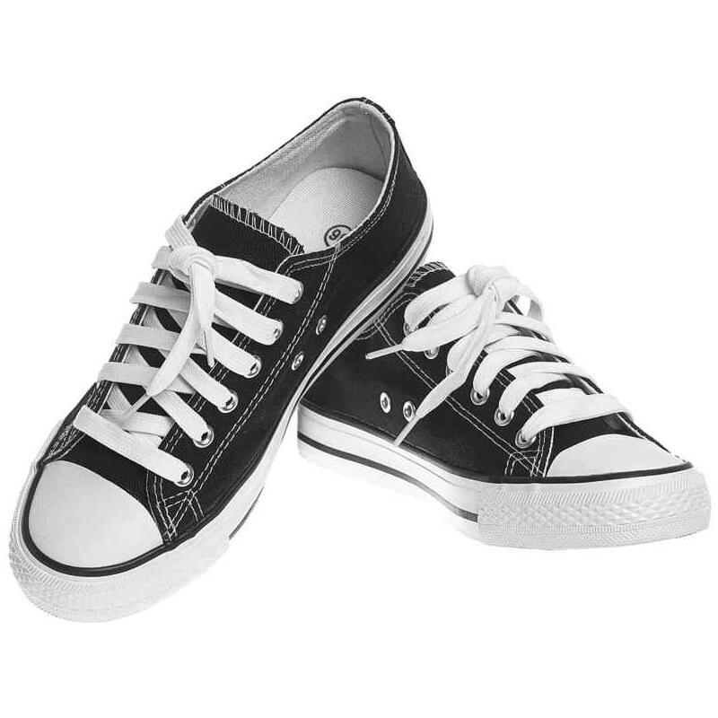 Plátené tenisky dámske čierne 18450858