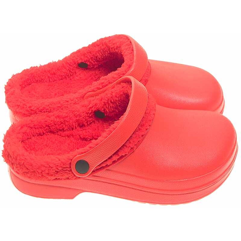 Dámske kroksy zateplené fa. červená 19324802