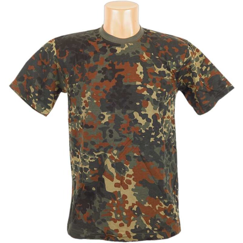 Maskáčové tričko BW Flecktarn detské 20017259