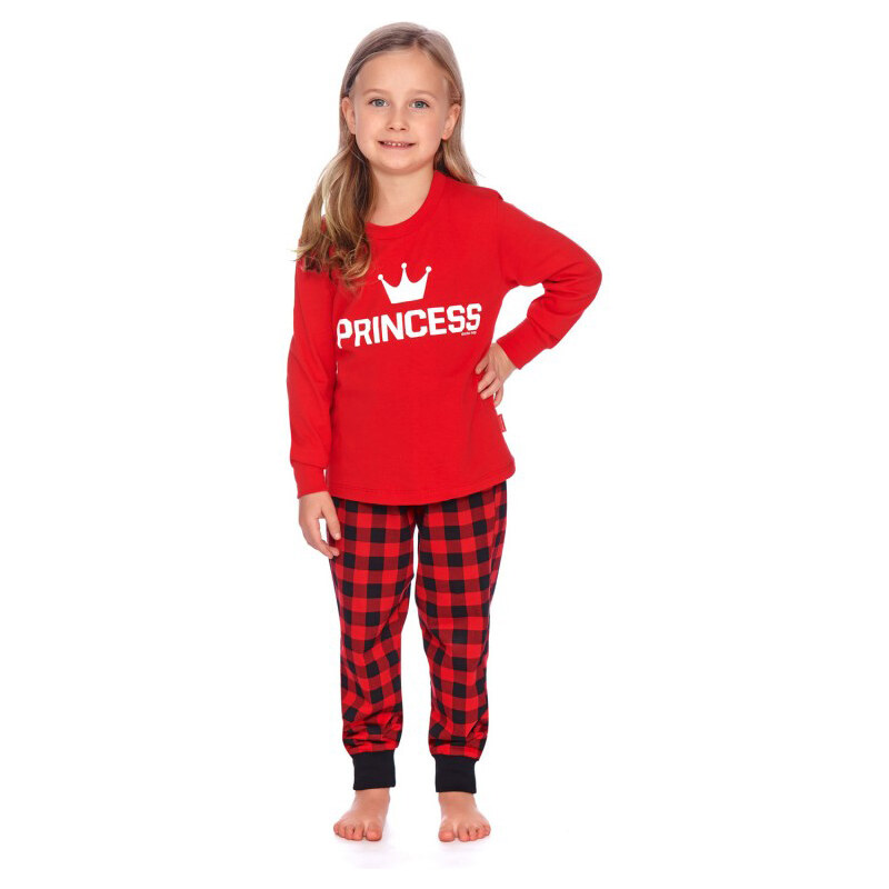 Doctor Nap Červené dievčenské pyžamo Royal Family Princess Dn 20164574