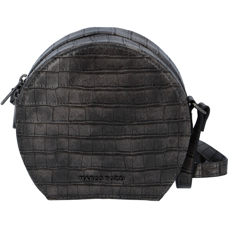 Módna štýlová crossbody kabelka sivá - Marco Tozzi Kroko šedá 65319901