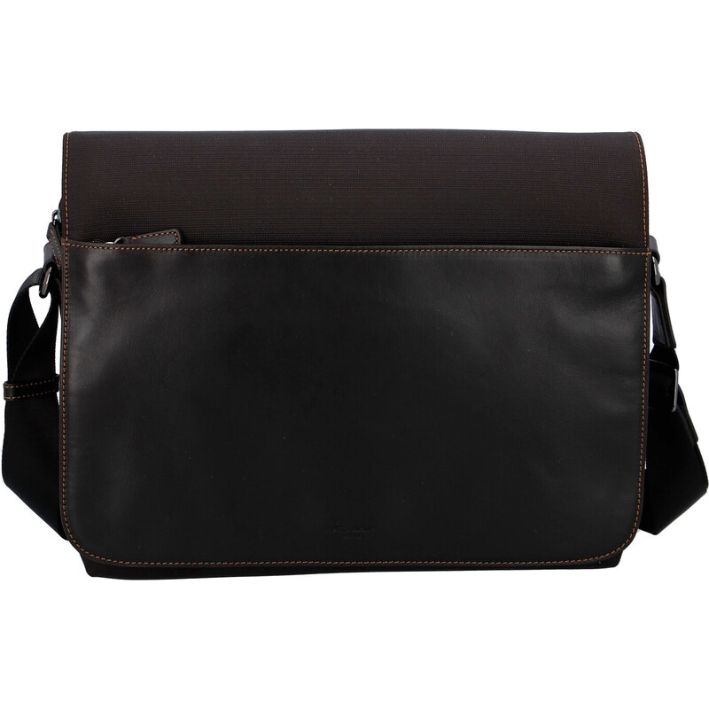 Pánska kožená taška cez plece hnedá - Hexagona 296181 hnedá 56864135